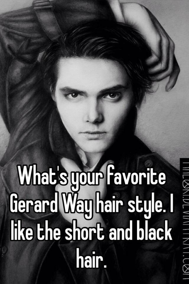 What S Your Favorite Gerard Way Hair Style I Like The Short And