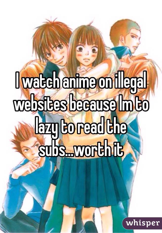 free anime websites illegal