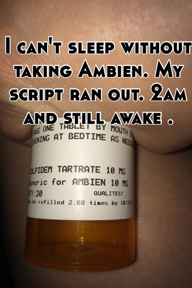 ambien after can sleep t