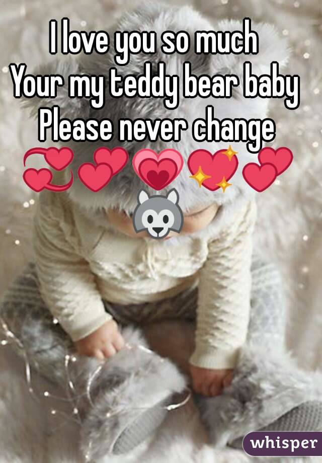 i love you my teddy bear