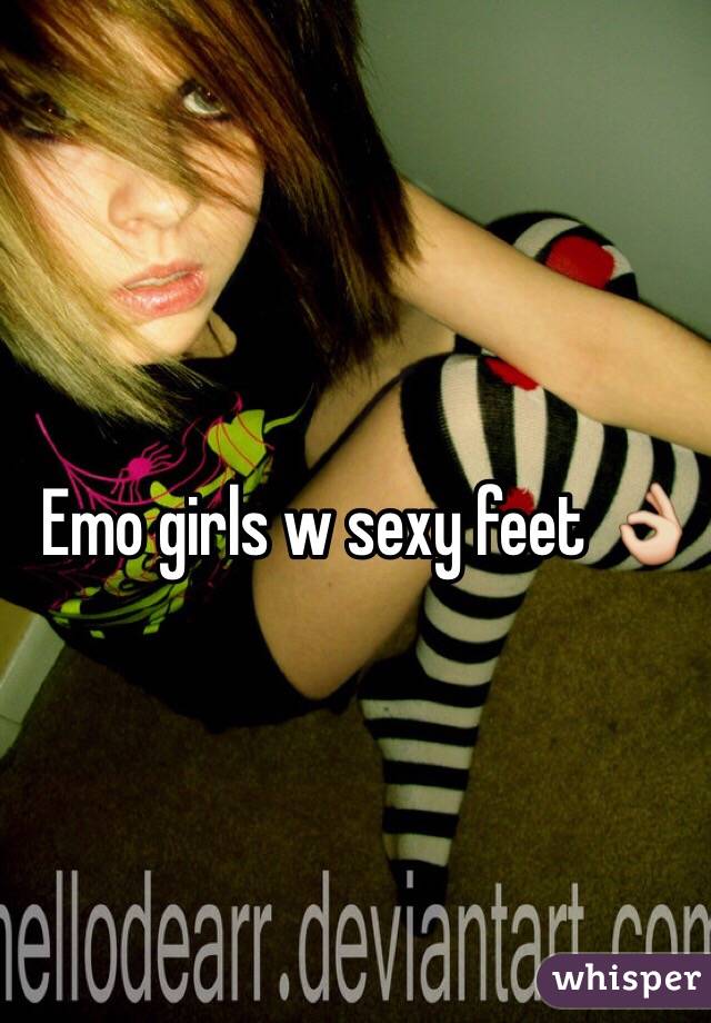 Emo girl feet