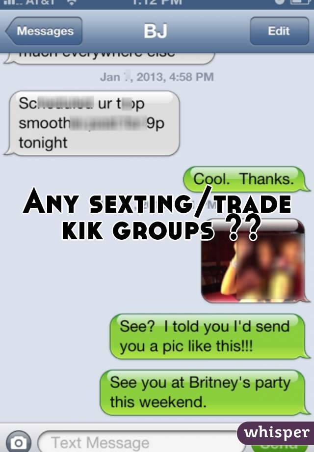 Kik accounts for sexting