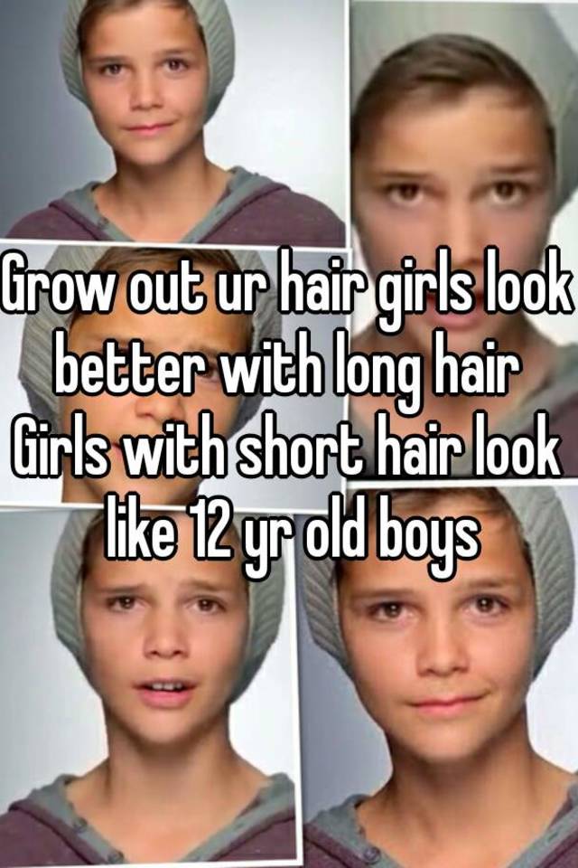 Grow Out Ur Hair Girls Look Better With Long Hair Girls With Short Hair