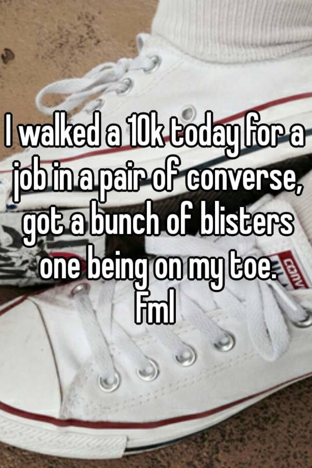 converse blisters