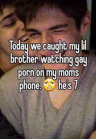 Mom Caught Watching Gay Porn - Today we caught my lil brother watching gay porn on my moms ...