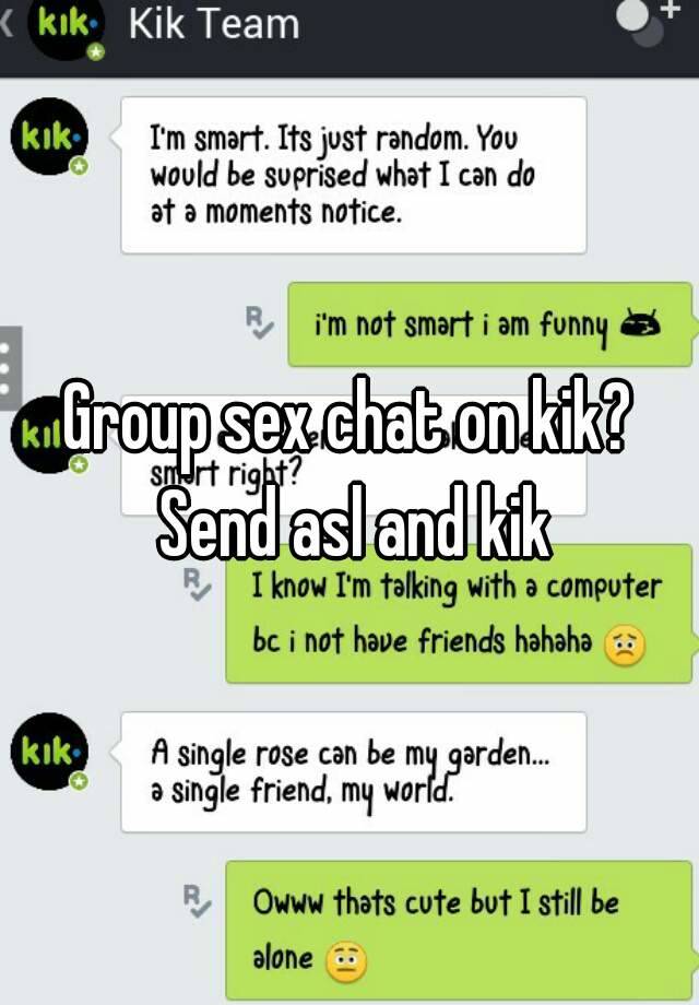 Chat kik sex Kik Hookup
