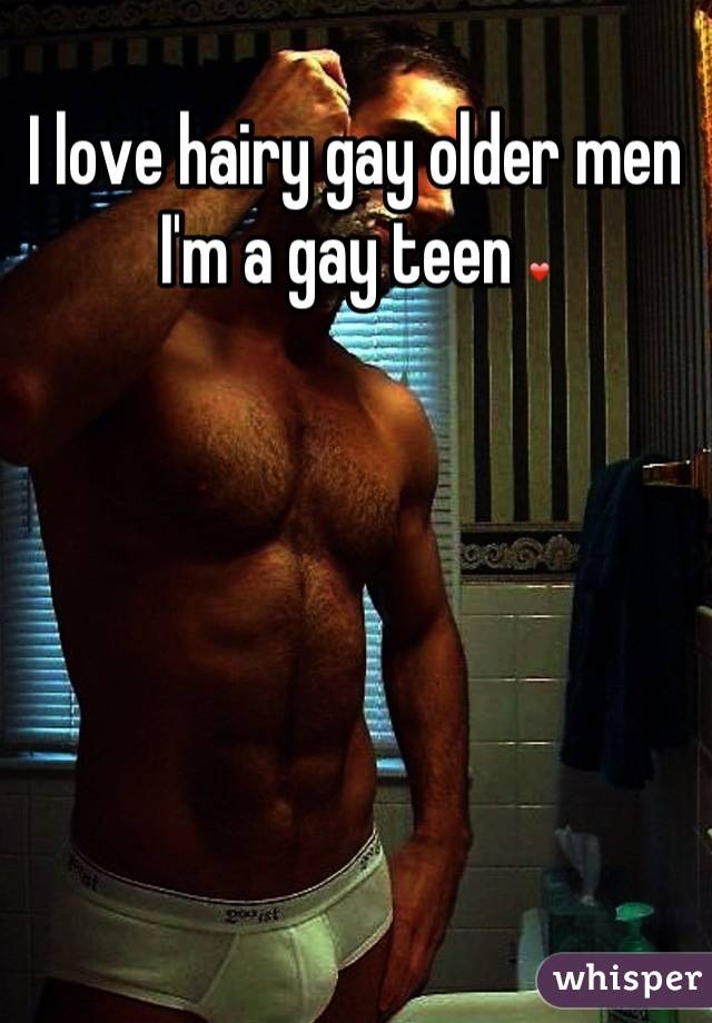 Hairy gay teen