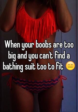 bathing suit too big