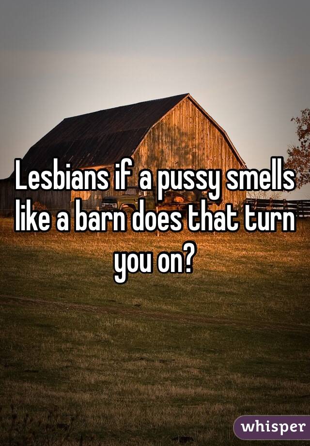 Lesbians If A Pussy Smells Like A Barn Does That Turn You On