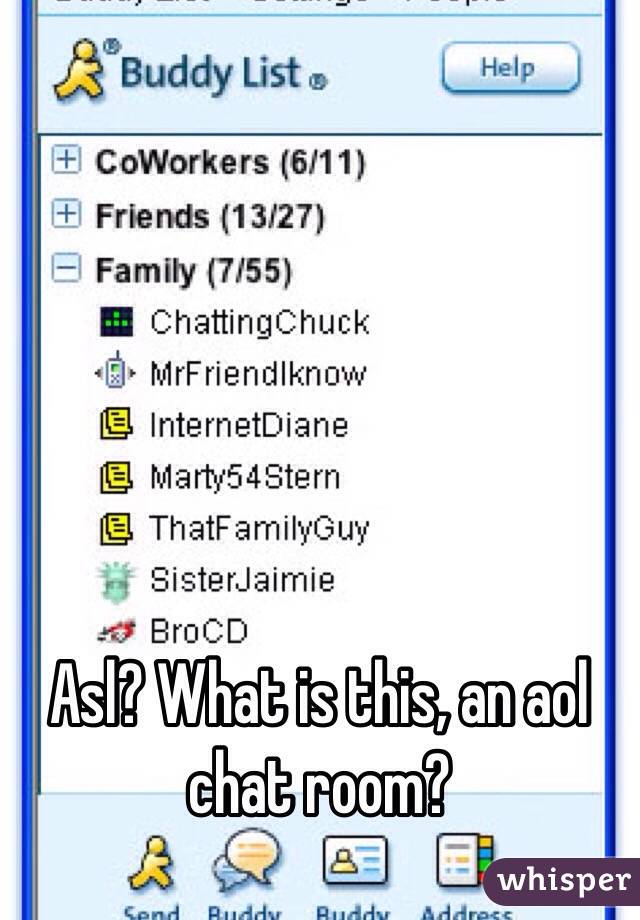 Asl What Is This An Aol Chat Room