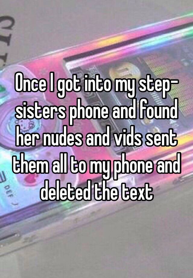 Found on sisters phone