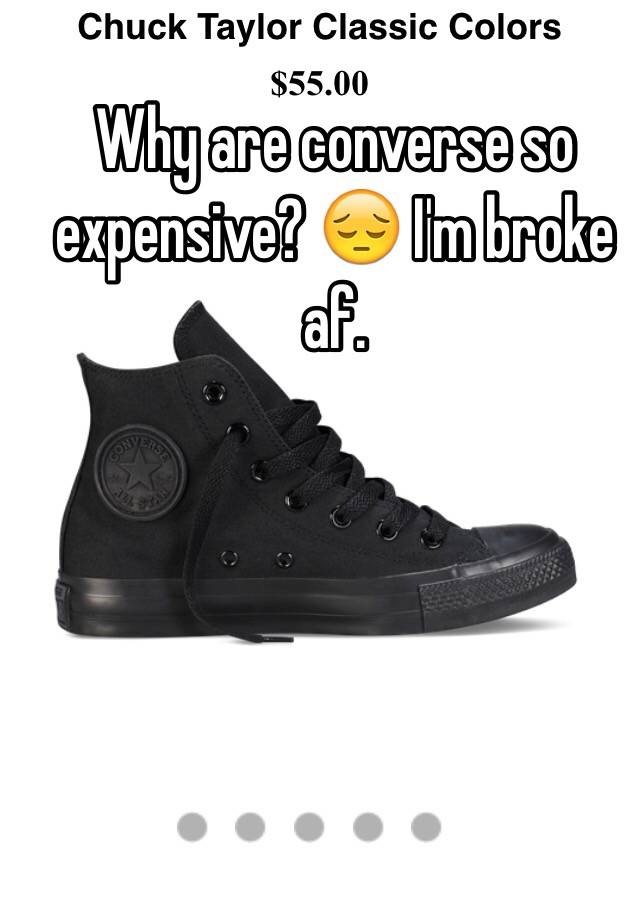 why are converse so expensive