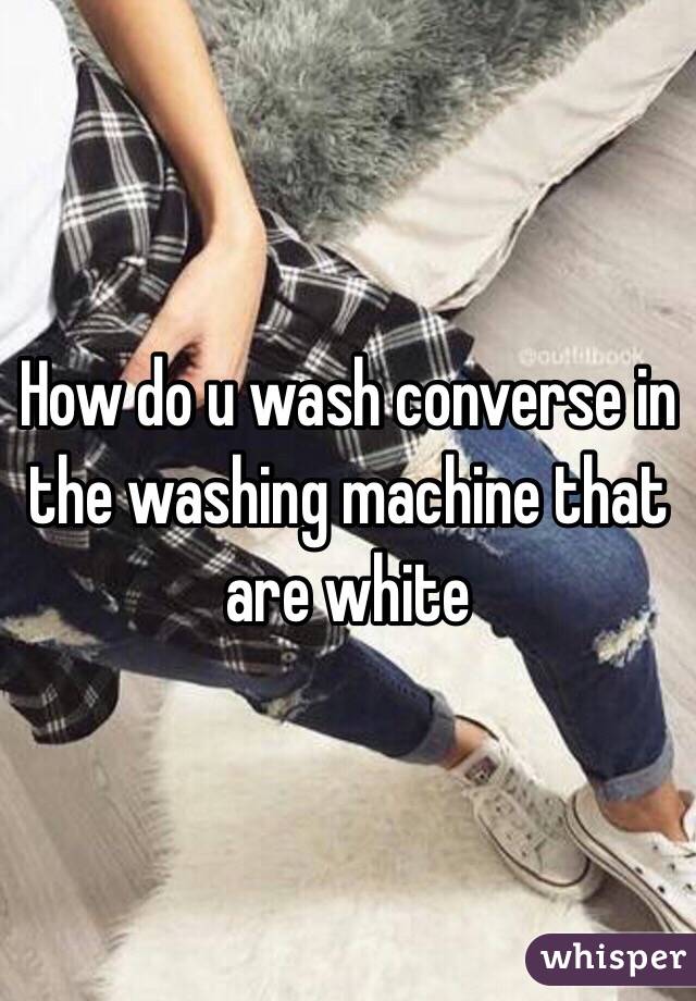 converse in washing machine