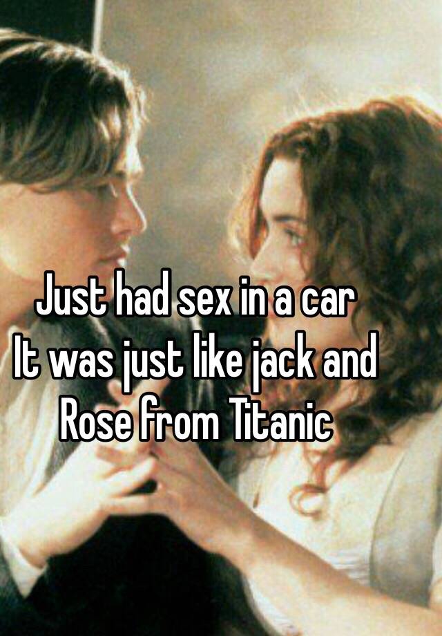titanic sex in car