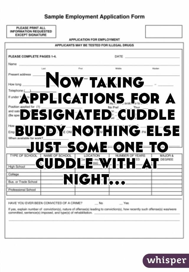 Snuggle buddy application