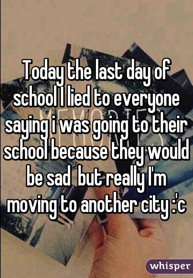 Last Day Of School Sad