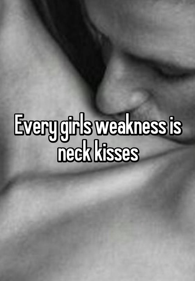 Neck kiss girl
