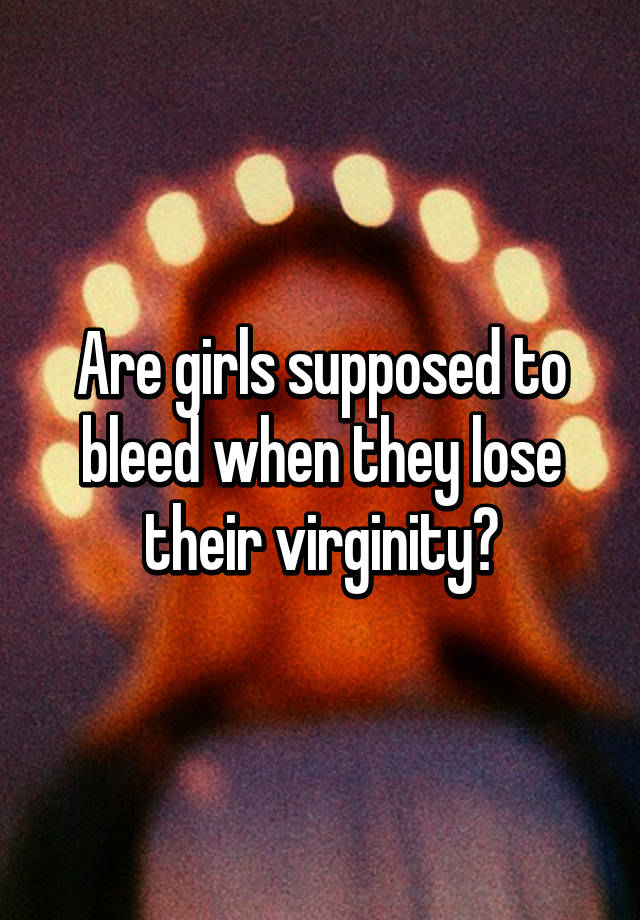 Girls loseing their virginity