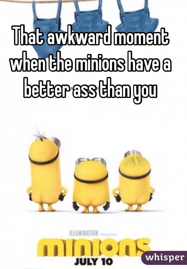 minion meme about butts