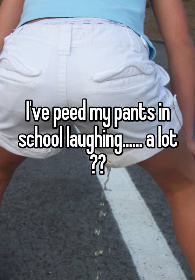 Teen wets her pants