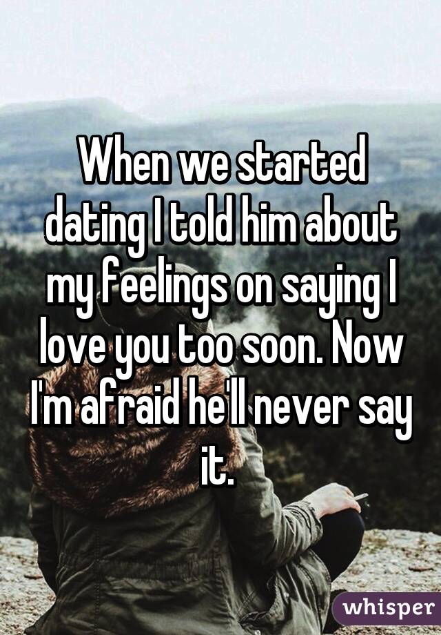 Started dating too soon