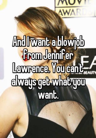 Jennifer lawrence blow job