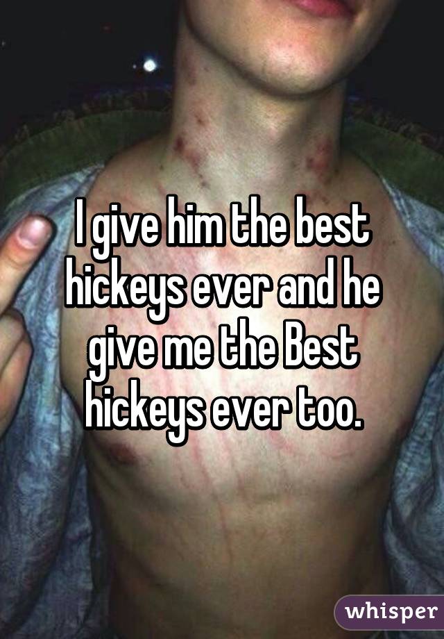 Where can you give hickeys