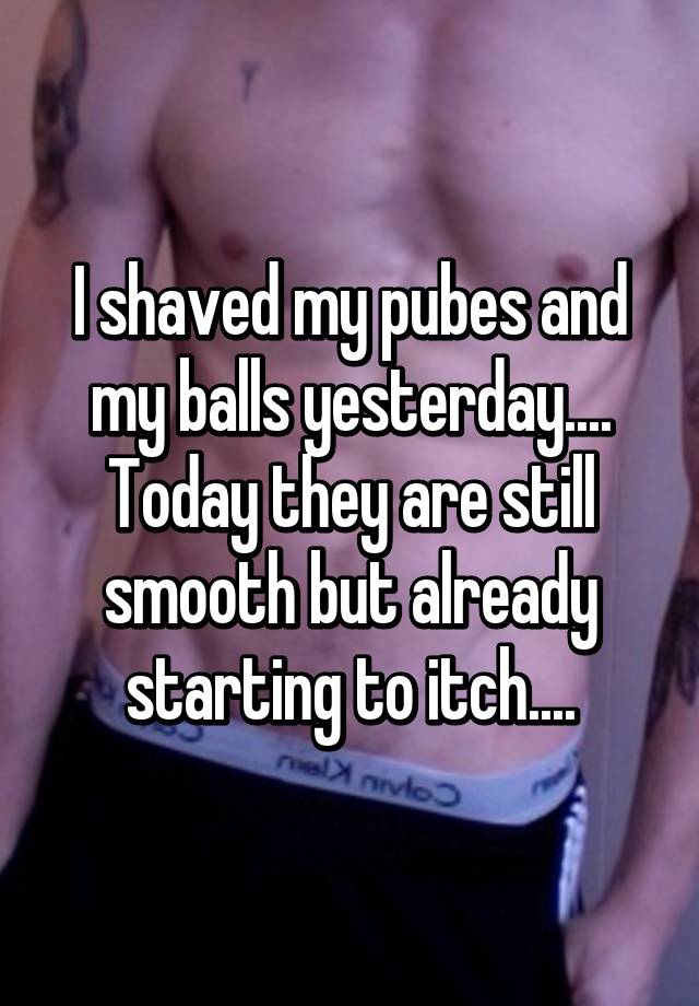 Shaved my pubes all red