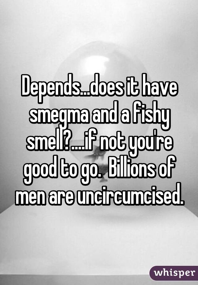 Why does smegma smell