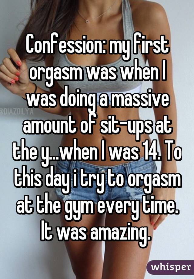 Orgasm during sit ups