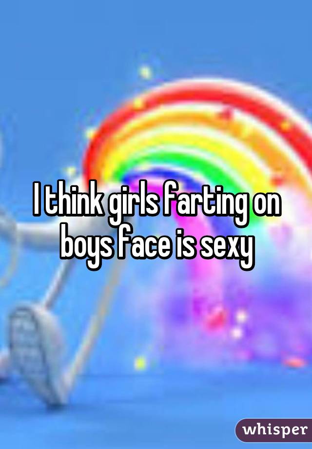 Girl farting in boys face