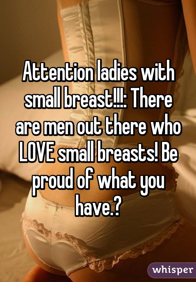 men who like small breasts