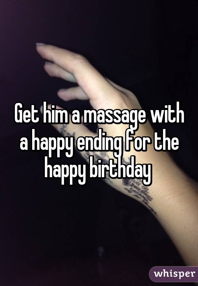 Massage happy end Everything You