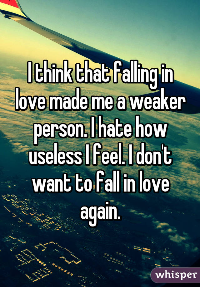 don t want to fall in love