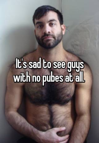 Men with no pubes