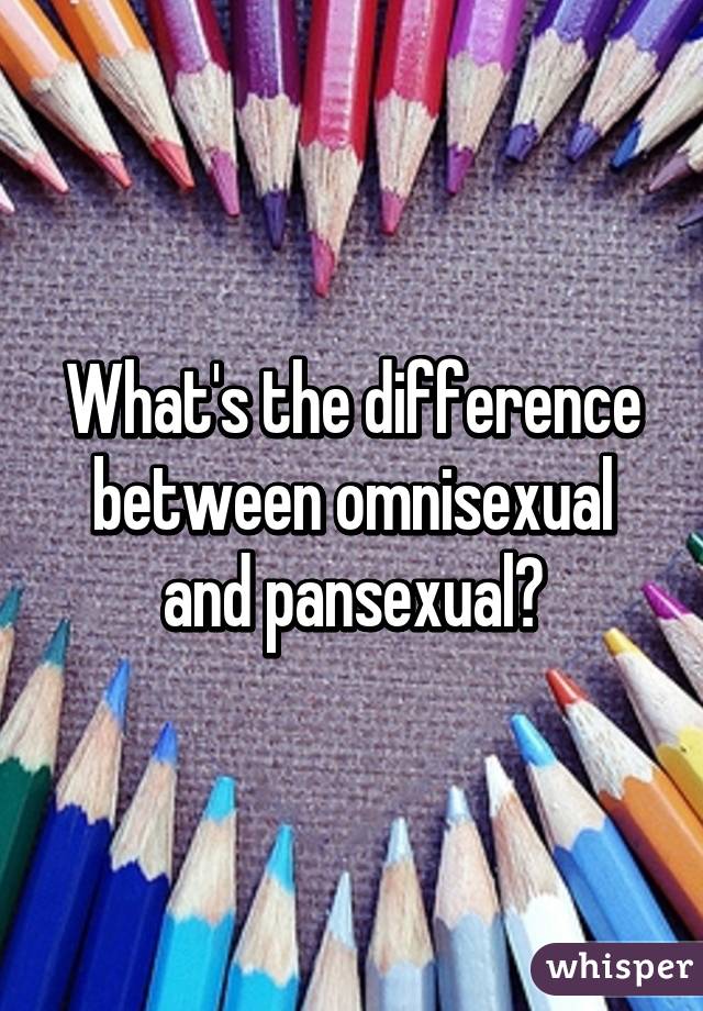 Difference Between Pansexual And - Difference Between And Pansexual 