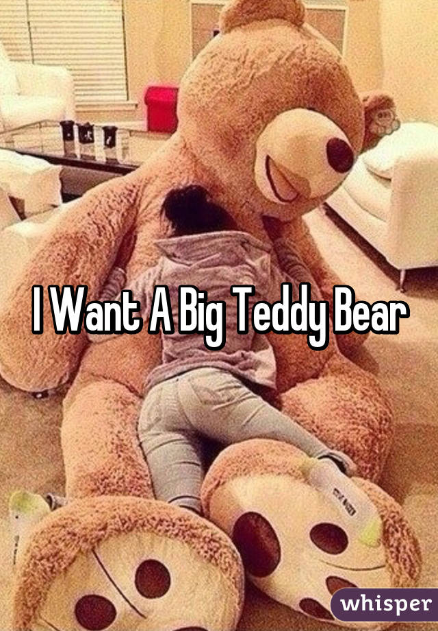 i want a teddy bear