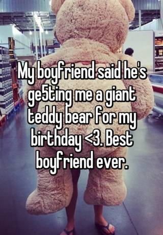 teddy bear for my boyfriend