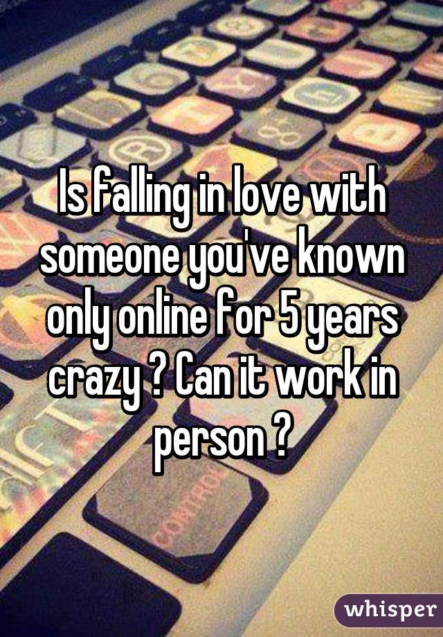 falling in love with someone online