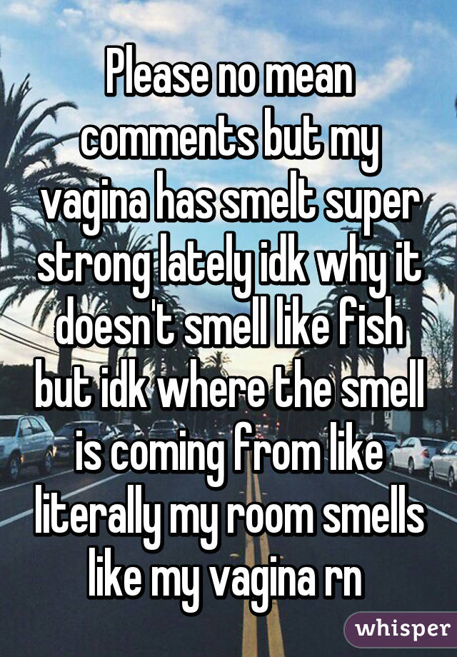 Please No Mean Comments But My Vagina Has Smelt Super Strong