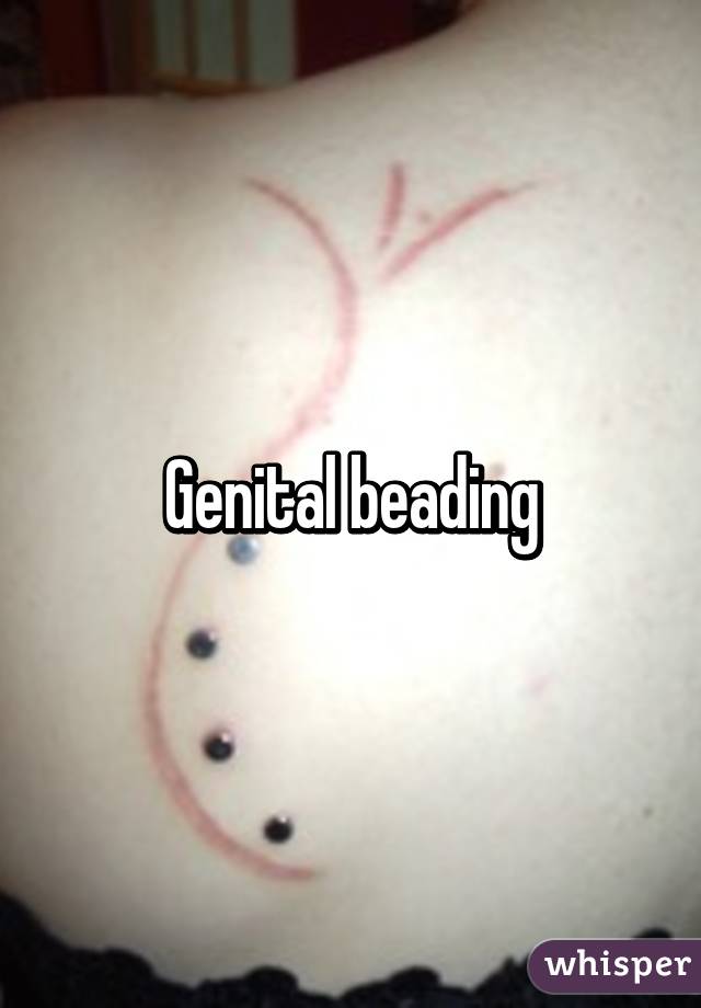 Beading genital Pearling (body