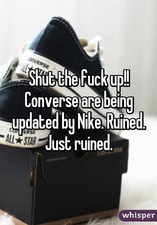 nike ruined converse