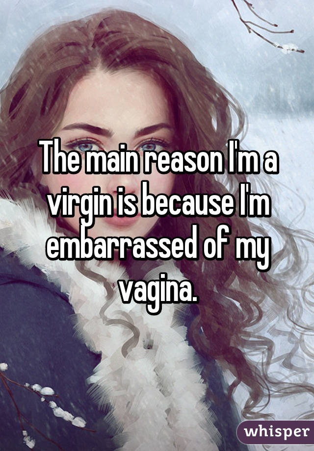 The main reason I'm a virgin is because I'm embarrassed of my vagina.
