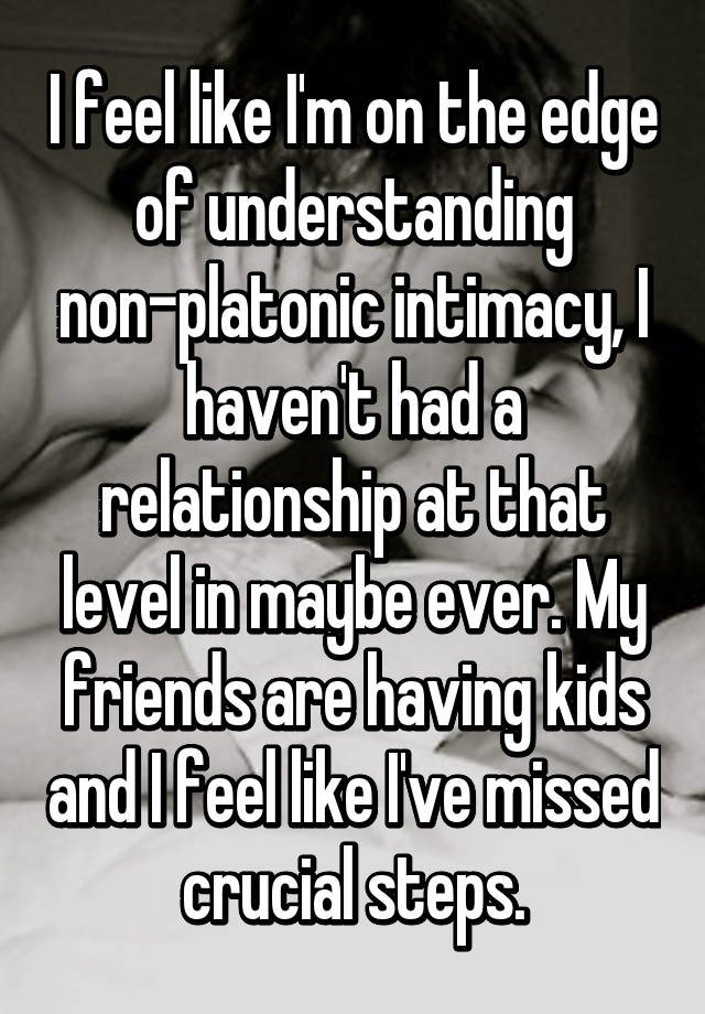 Non platonic relationship