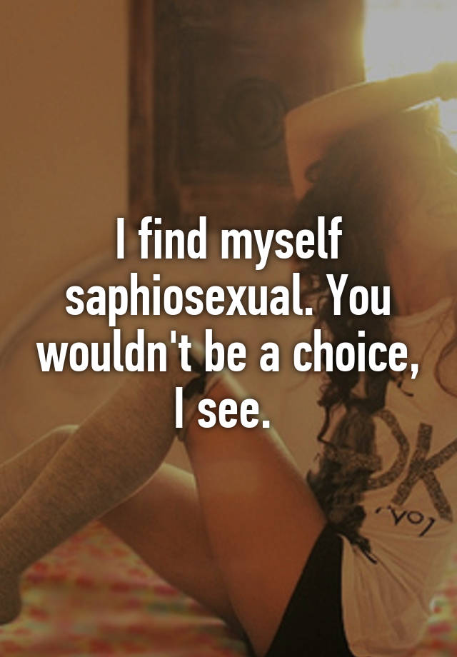 Saphiosexual What is