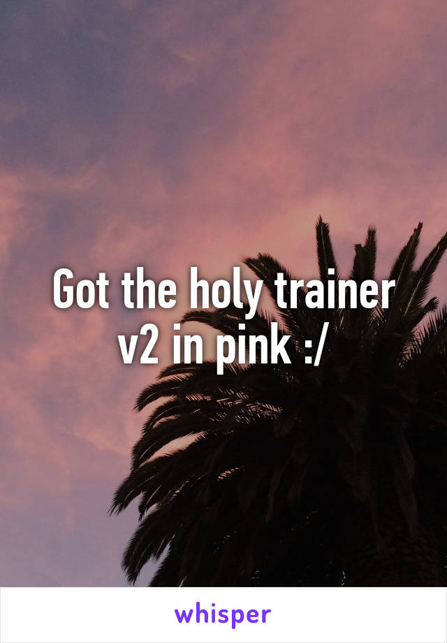 Pink holy trainer