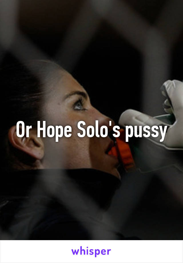 Hope solo pussy