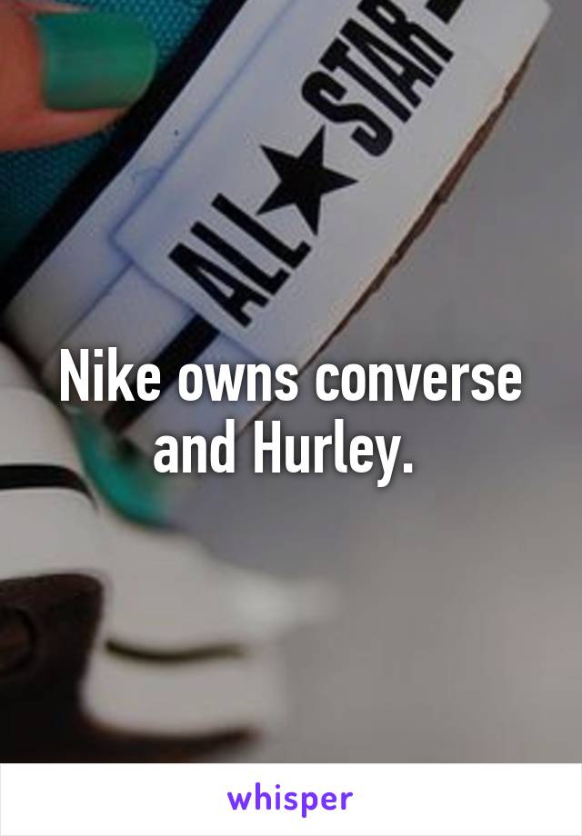 nike owns hurley