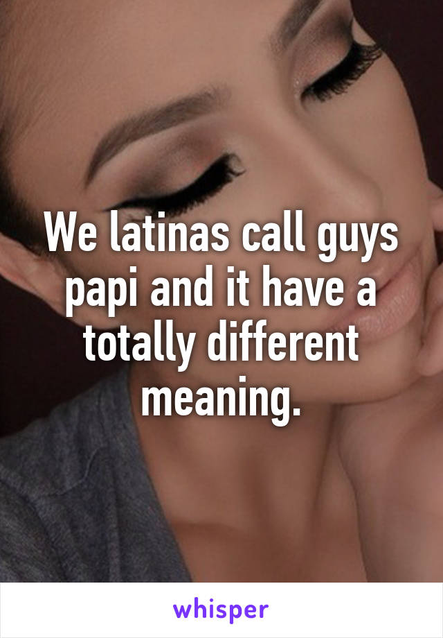 What means Papi?