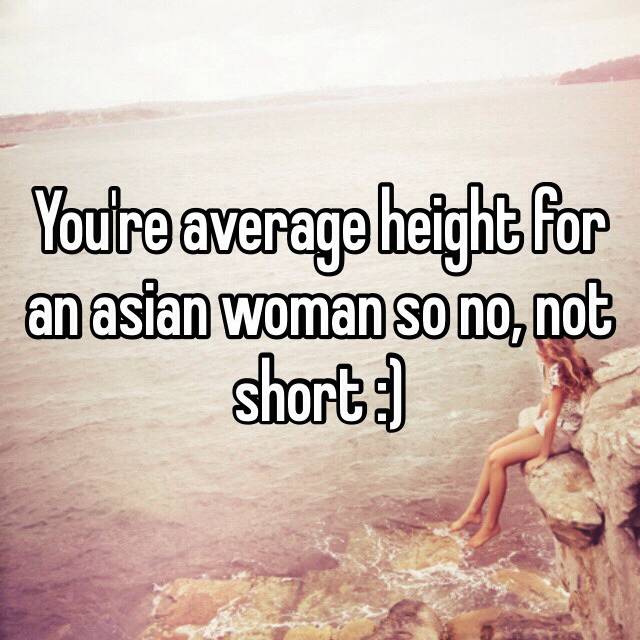 average height for an asian woman